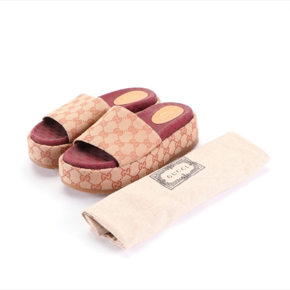 COPY - Gucci Angelina GG Platform Slide Sandal - Picture 5 of 6